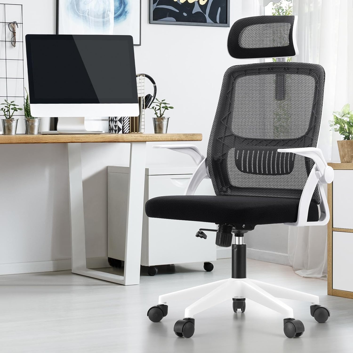 Oikiture Ergonomic Office Chair with Mesh Back Gaming Chair Computer