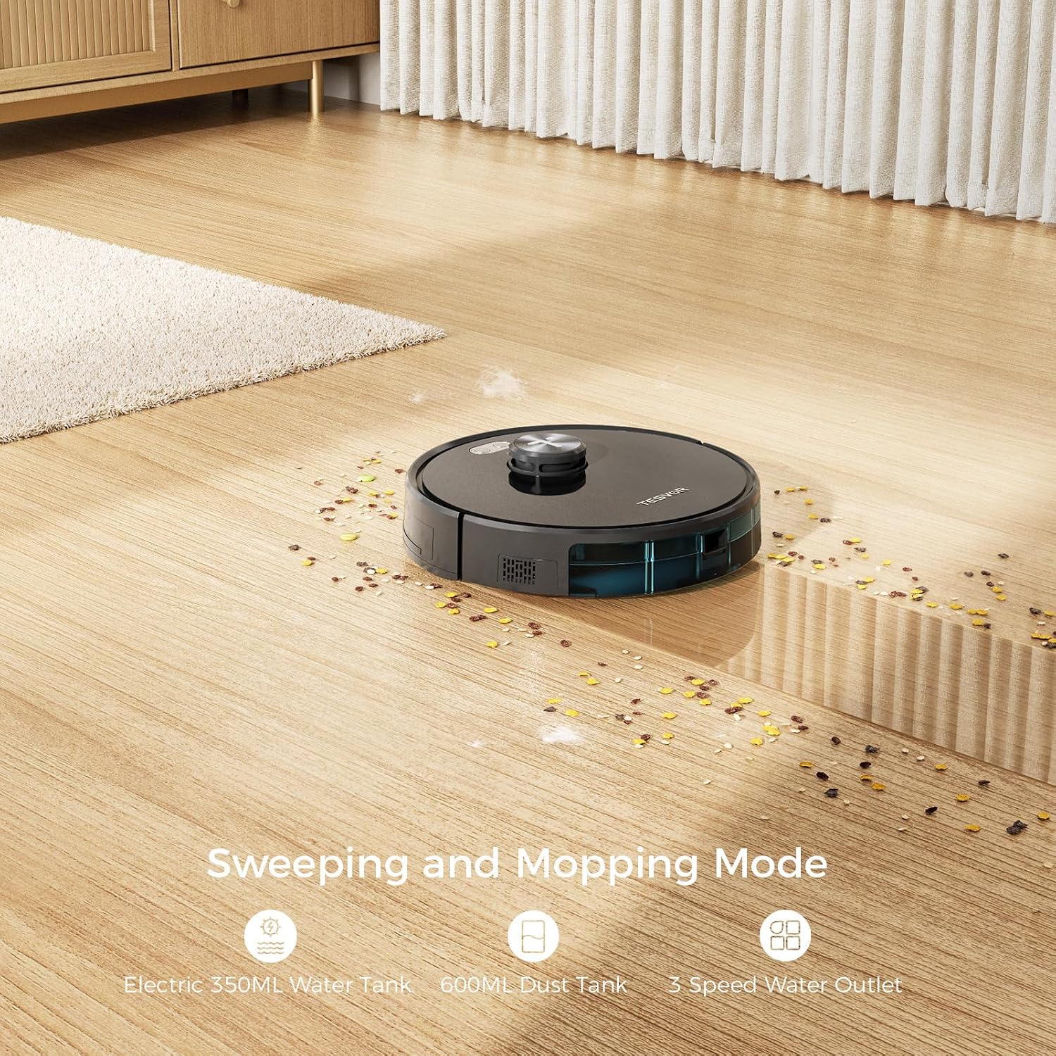Tesvor S5 Max Sweeping and Mopping Mode
