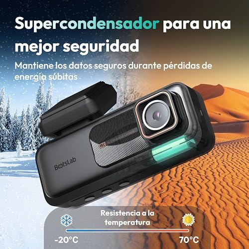 BOTSLAB 4K Dash Cam Front and Rear, 5.8GHz WiFi Dashcam, Car Camera Dash Cam GPS with 64GB SD Card, WDR Night Vision, ADAS, 170°Wide Angle, 24/7 Parking Mode, Emergency Recording,APP Control,Max 256GB - 6