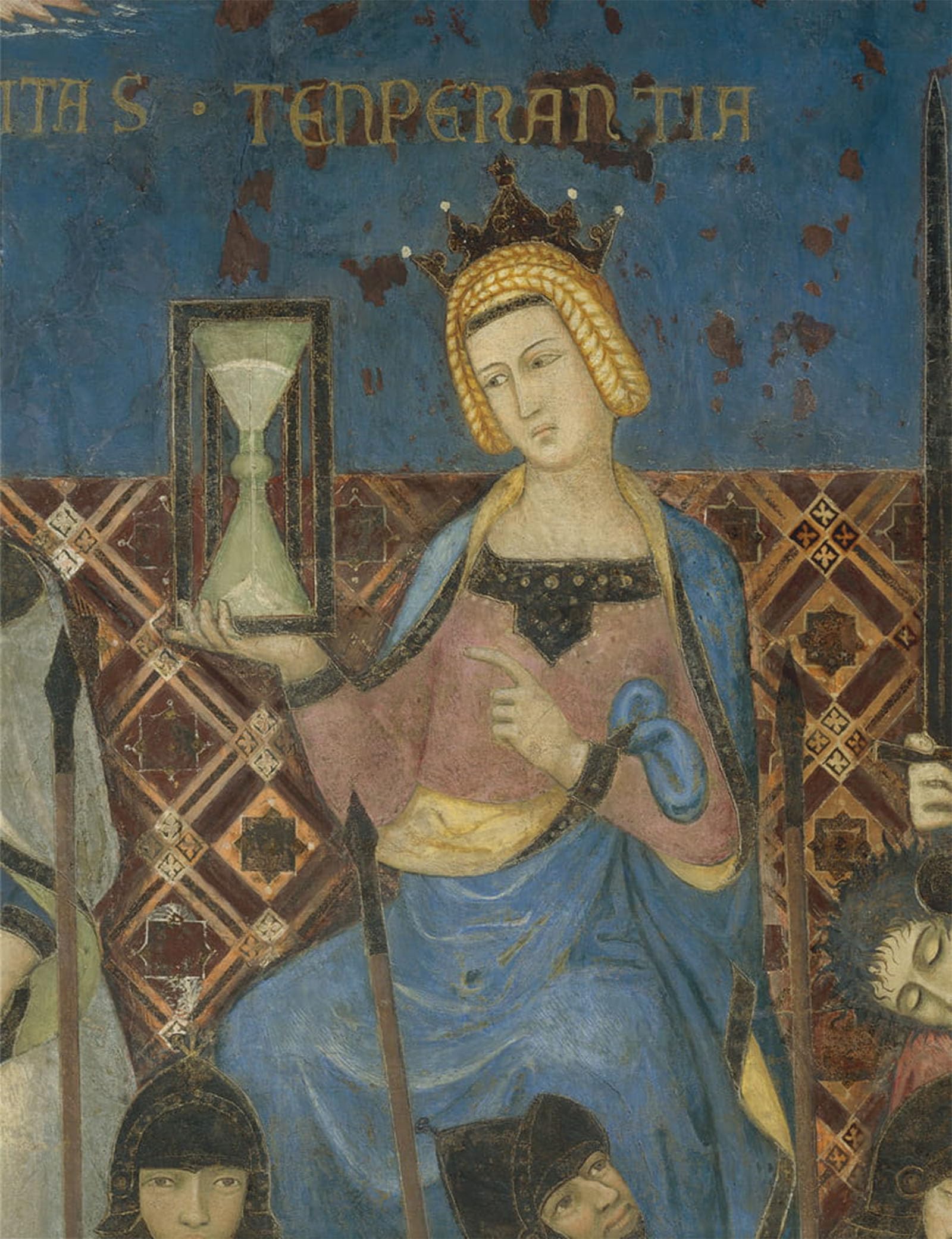 Posteriik No Frame Vintage Print Pop Art Landscape Artwork Allegory Of Good Government Temperance By Ambrogio Lorenzetti Art Prints For Office Home Decor 60X90cm