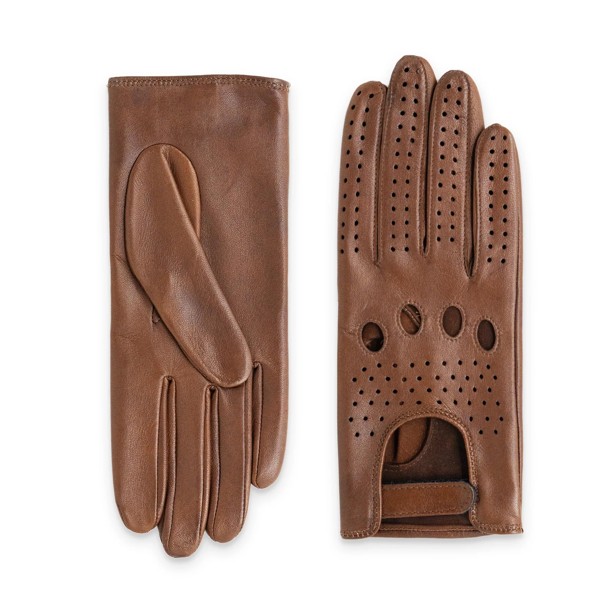 GLOVE STORY Guanti da guida donna in pelle d'agnello nera non foderati | Eleganza delicata & Tocco raffinato | Accessorio di alta qualità per stile urbano & comfort leggero
