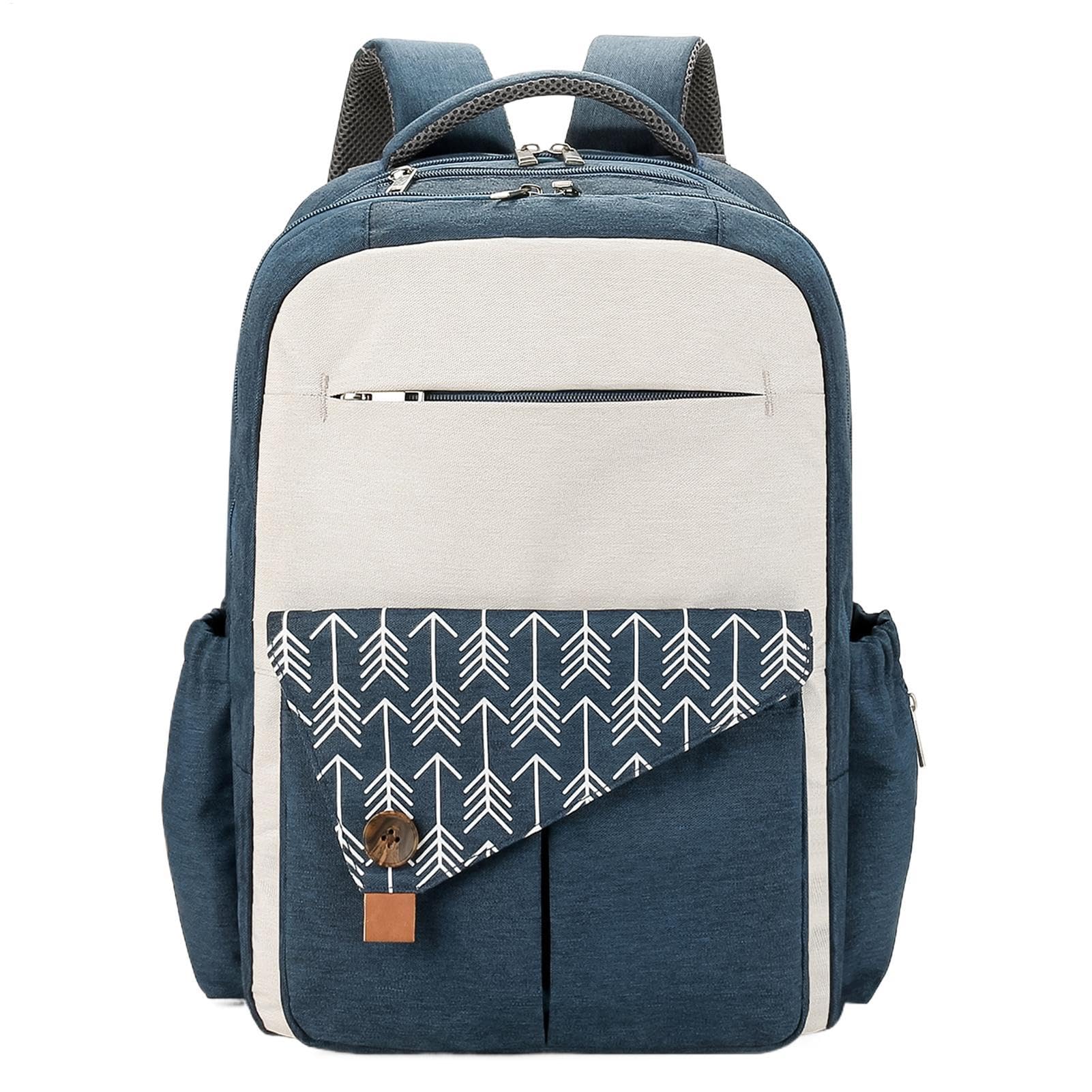 Generico Multi-purpose Diaper Bag, Diaper Backpack for Moms, Charging Port Diaper Bag, Double Layer Diaper Backpack, Waterproof Backpack for Baby, Diaper Bag for Travel, Stylish Diaper Backpack