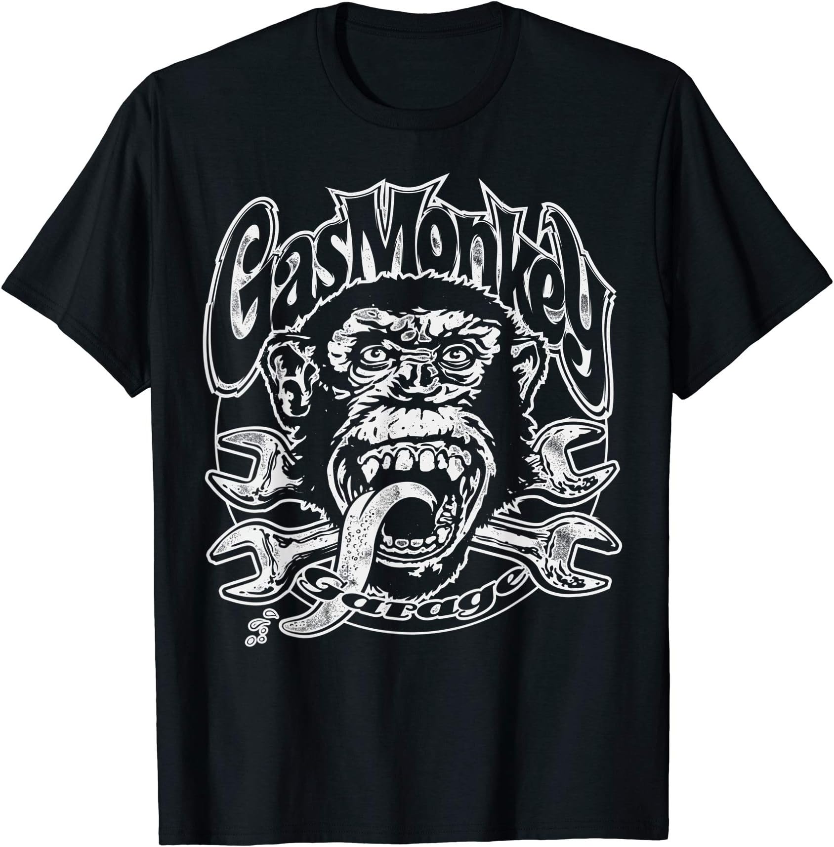 Gas Monkey Garage Monkey Wrench Logo T-Shirt