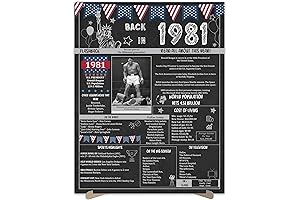 43 Years Old Vintage Back in 1981 Birthday Poster