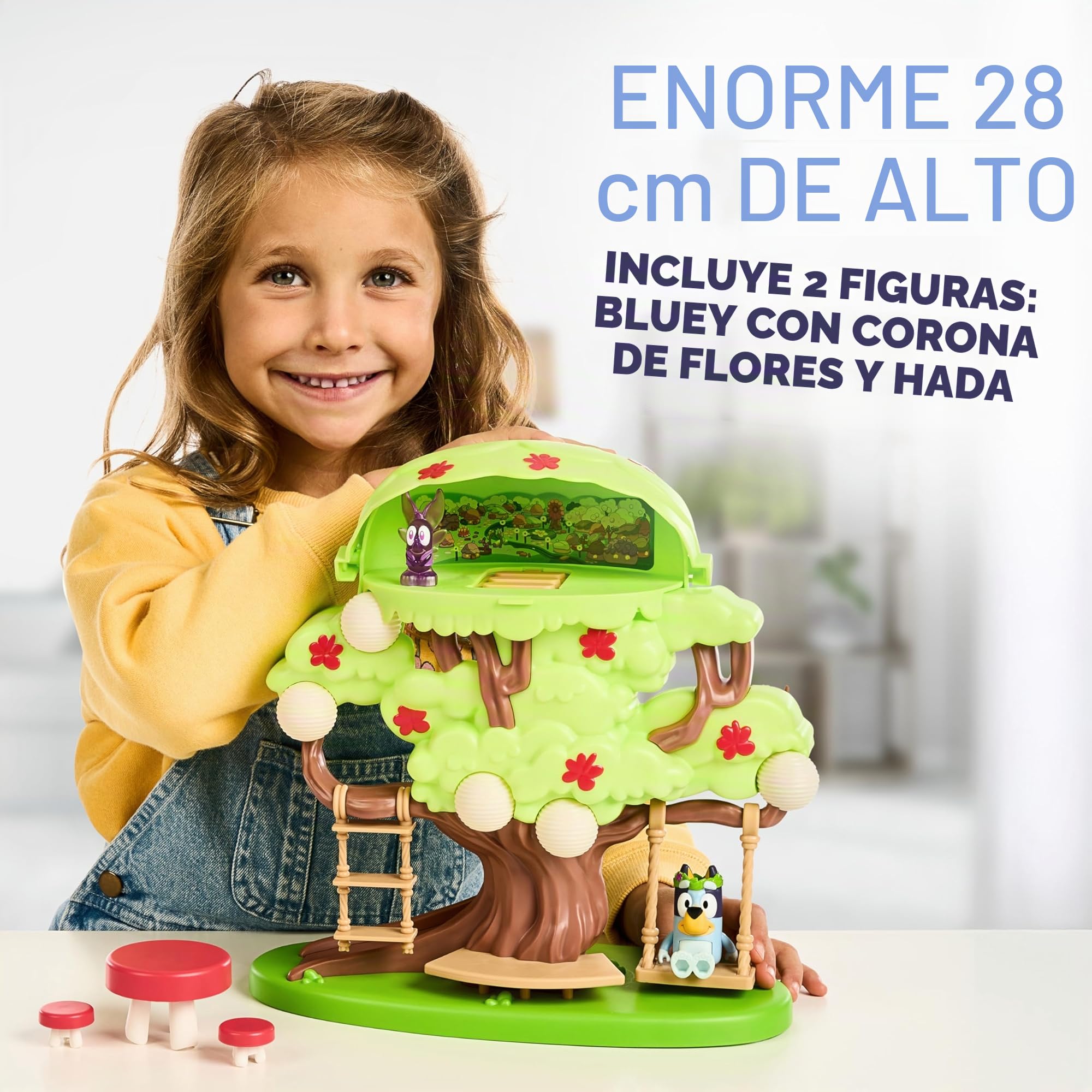 Bluey 17529 Tree Playset, Verde, Mediano