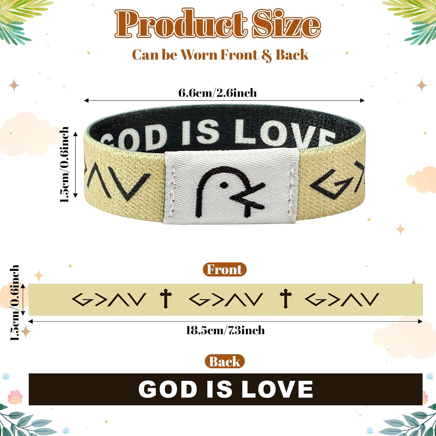 NFC Bible Verse Bracelet Religious Daily Bible Verse Nfc Bracelets Inspirational Christian Friendship Accessory Men Women Teen Birthday Jewelry Gift Party Supplies