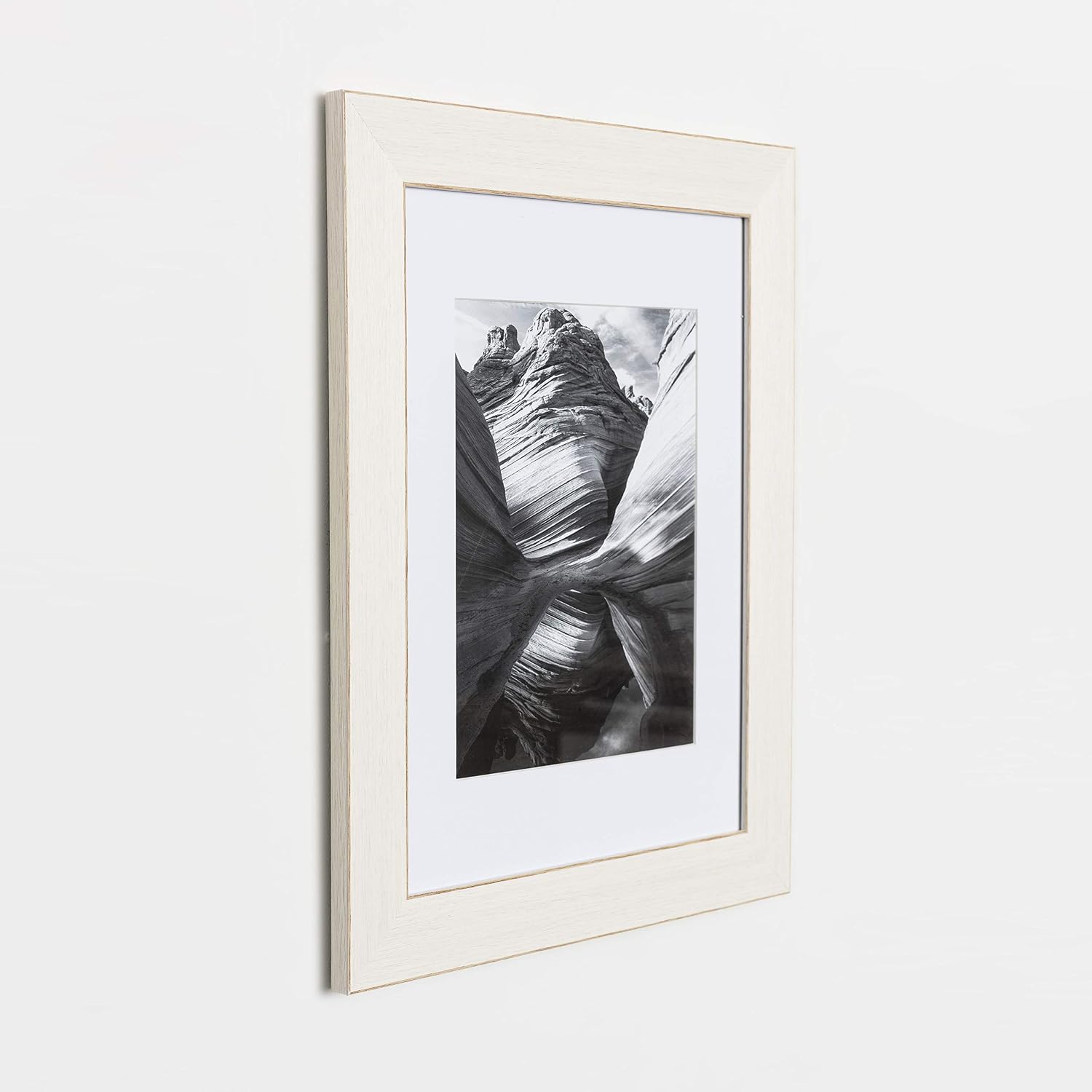 EcoHome Picture Frame 11x14 Withe - Matted for 8x10, Frames