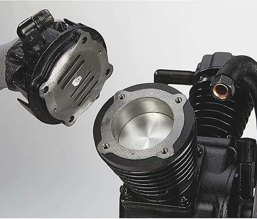 Miniatura 9 de NorthStar Bomba de compresor de aire - 2 etapas, 2 cilindros, 24.4 CFM a 90 PSI, 175 PSI máx