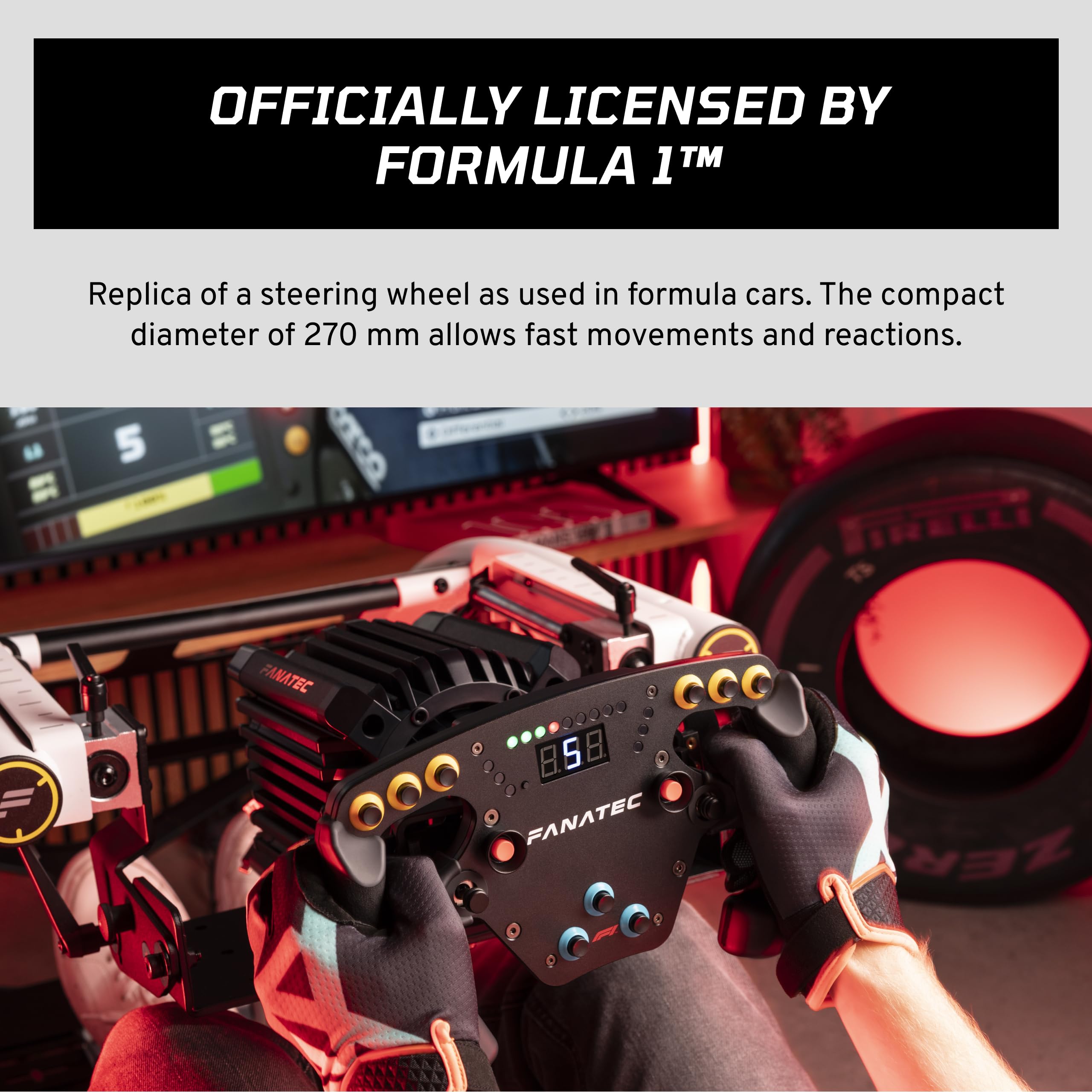 Fanatec Sim Racing ClubSport Steering Wheel F1 Esports V2