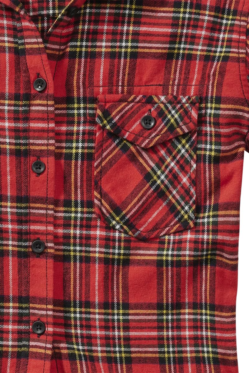 Brandit Chemise À Carreaux en Flanelle Amy Femme Chemise en Flanelle Rouge/Noir