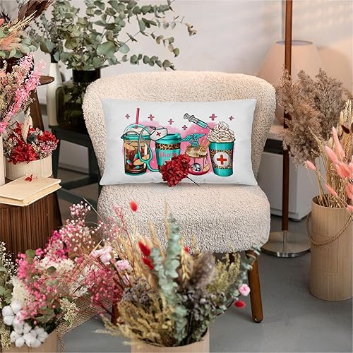 Miniatura 3 de Ayxvt Fundas de almohada de 12 x 20 pulgadas, decoración de oficina de enfermera, decoración de enfermera, decoración de oficina de enfermera,