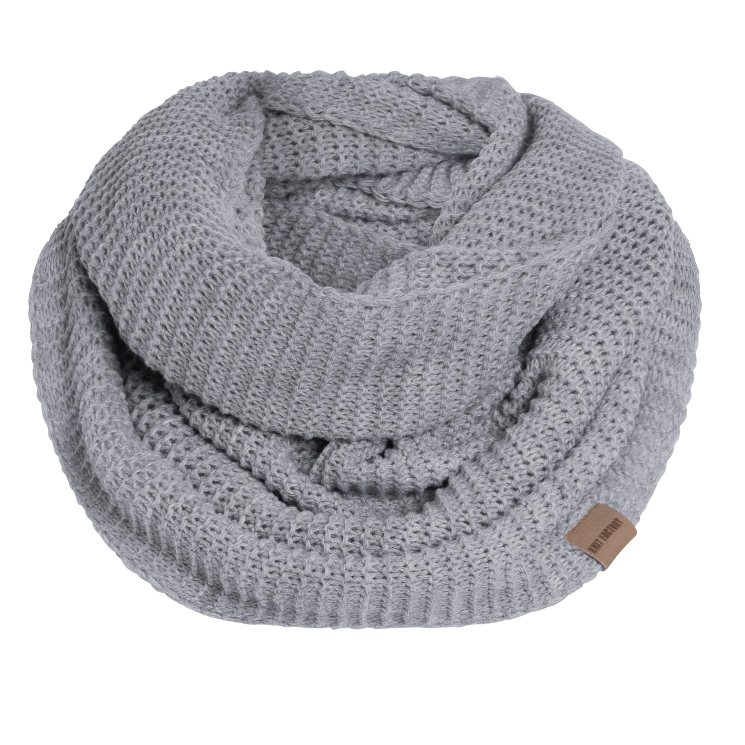 KNIT FACTORY - Jamie Loop Schal - Gestrickter Schlauchschal - Herbst & Winter Essentials - Zeitloses Mode-Accessoire - Für Damen und Herren - Strickschal mit Wolle