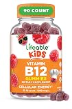 Lifeable Vitamin B12 for Kids | 1000 mcg | Great Tasting Vitamin B12 Gummies | Gluten Free, Vegan B12 Vitamins | B12 Vitamins for Energy, Mood and Nervous System Support | 90 Gummies