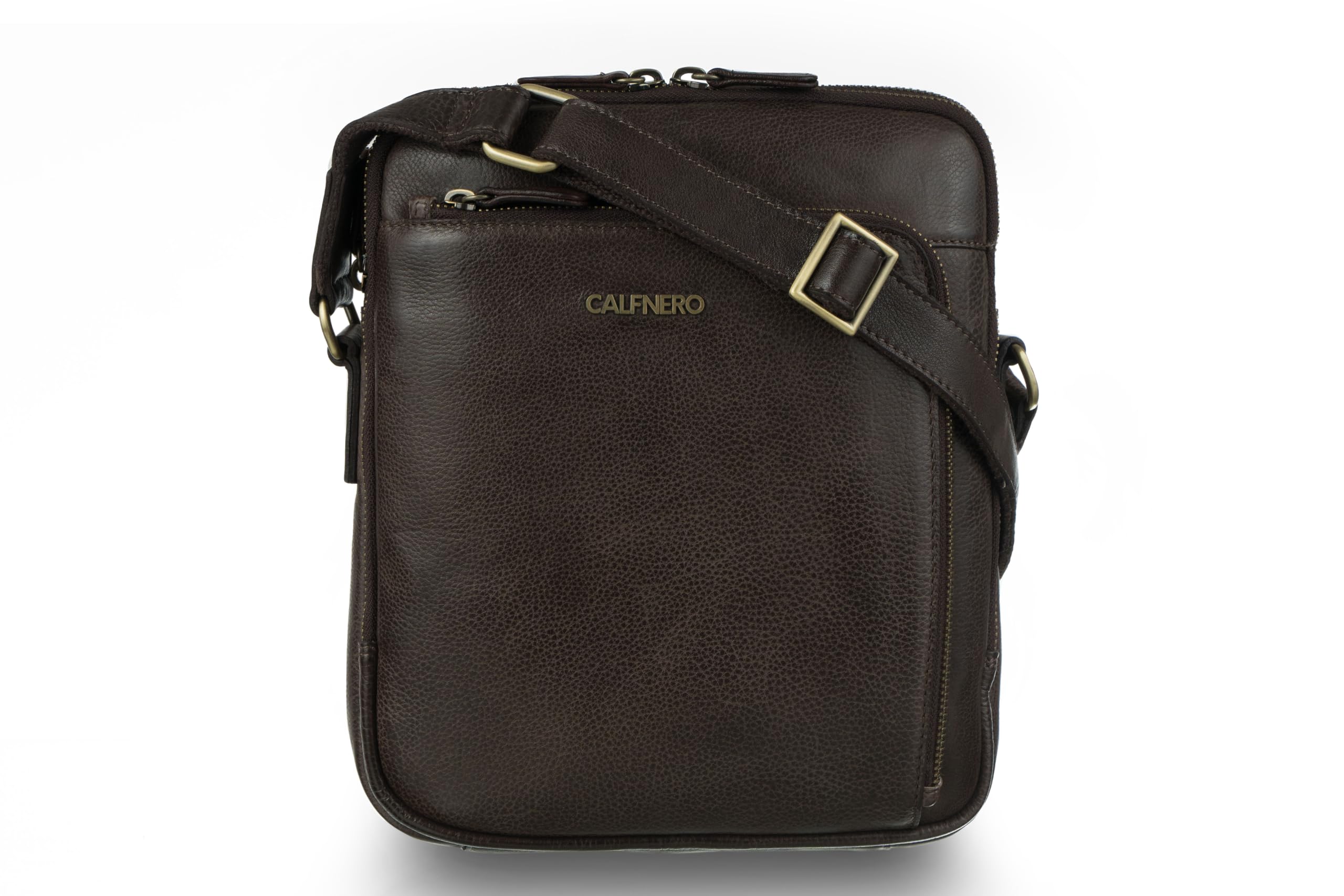calfnero Genuine Leather Messenger Bag for Men | Premium Leather Crossbody Sling Bag | Multi-Compartment Office & Travel Shoulder Bag with Adjustable Strap-picture-26