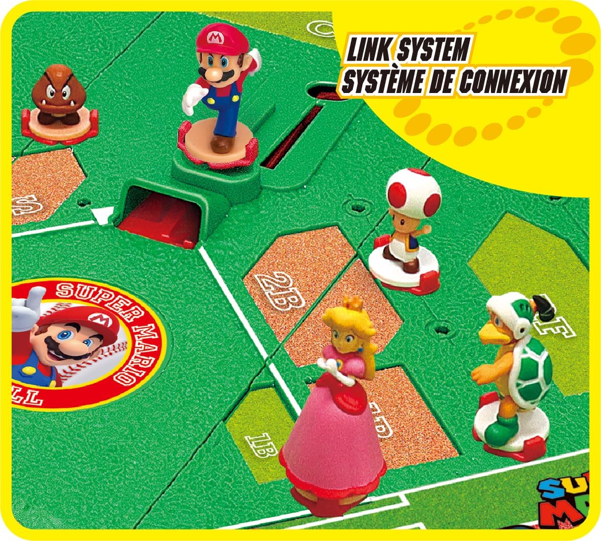 EPOCH Games Super Mario Stadium Baseball Game, Tabletop Skill and Action Game, Ages 5+