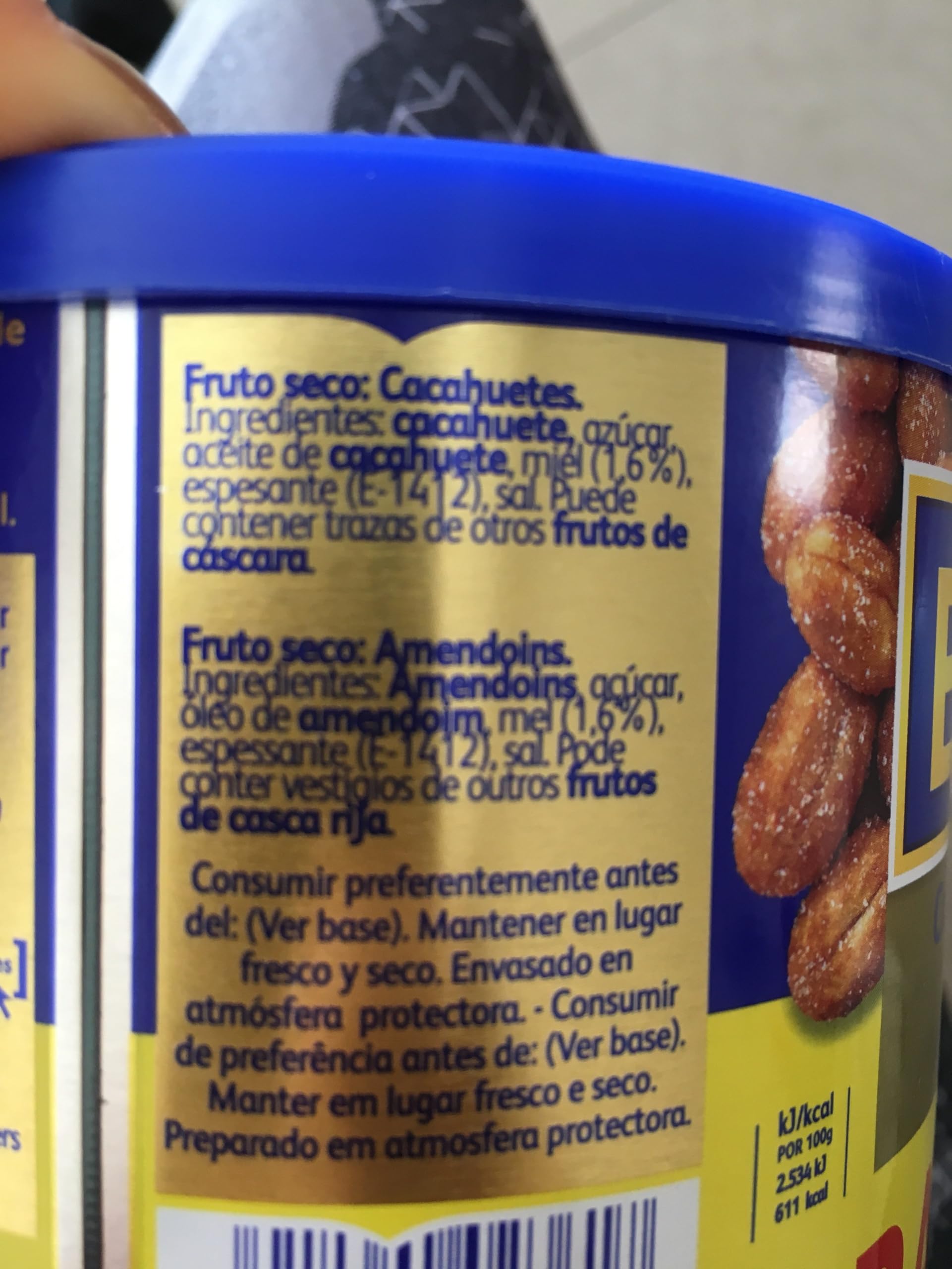 Eagle Cacahuetes Dorados a la Miel y Sal | Pack 2x250g | Snack Crujiente Dulce-Salado | OsoRetail