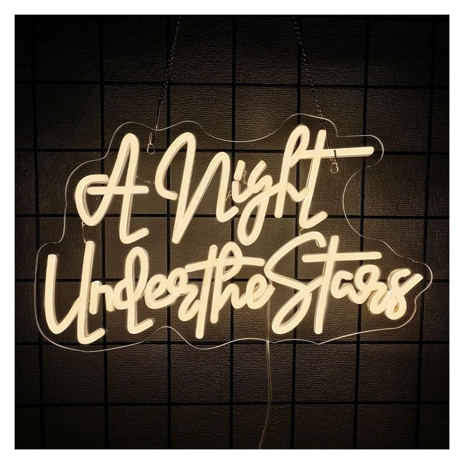 SHOUXI Sign Lamp A Night Under The Stars Neon Signs Wall Decor, Lights USB Powered for Bedroom Man Cave Bar Pub Party Store 41cmх24cm
