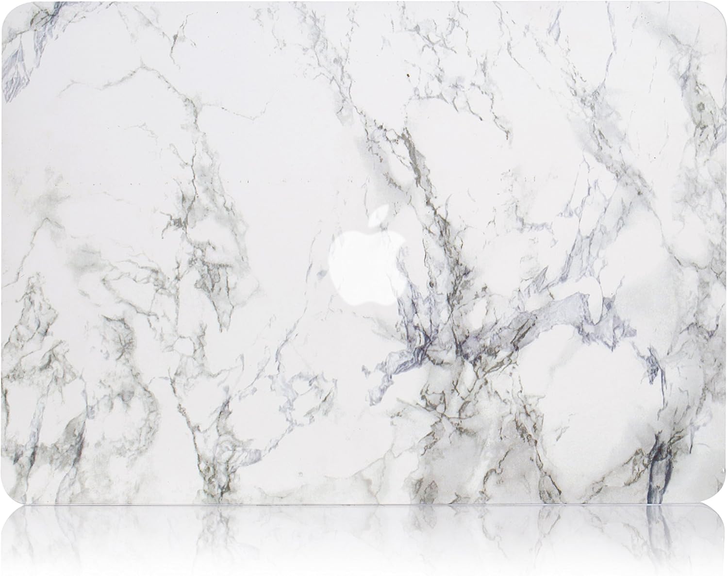 RUBAN Case Compatible with MacBook Air 13 Inch (Models: A1369 & A1466, Older Version 2010-2017 Release), Slim Snap On Hard Shell Protective Cover, (White Marble) - Image 3