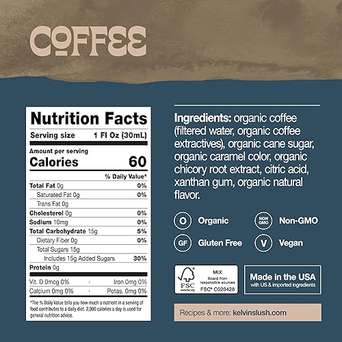 Miniatura 41 de Kelvin Slush Co. - Mezcla orgánica congelada para cócteles y granizados - galardonada máquina de granizado y mezcla de licuadora, bares