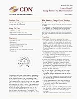 Vista 5 de CDN Termómetro para freír profundo de 12 pulgadas de tallo largo de lectura instantánea, acero inoxidable, mejor para pavo, dulces, reunión