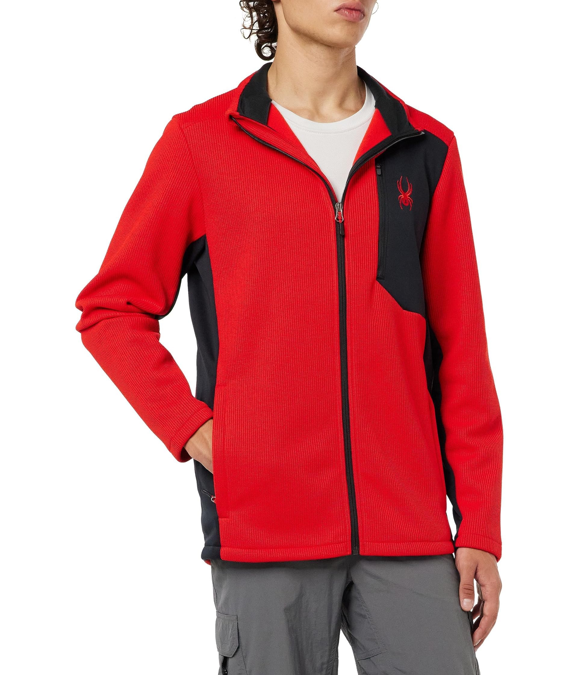 Spyder Men's Bandit Fleece Jacket, Volcano, XL