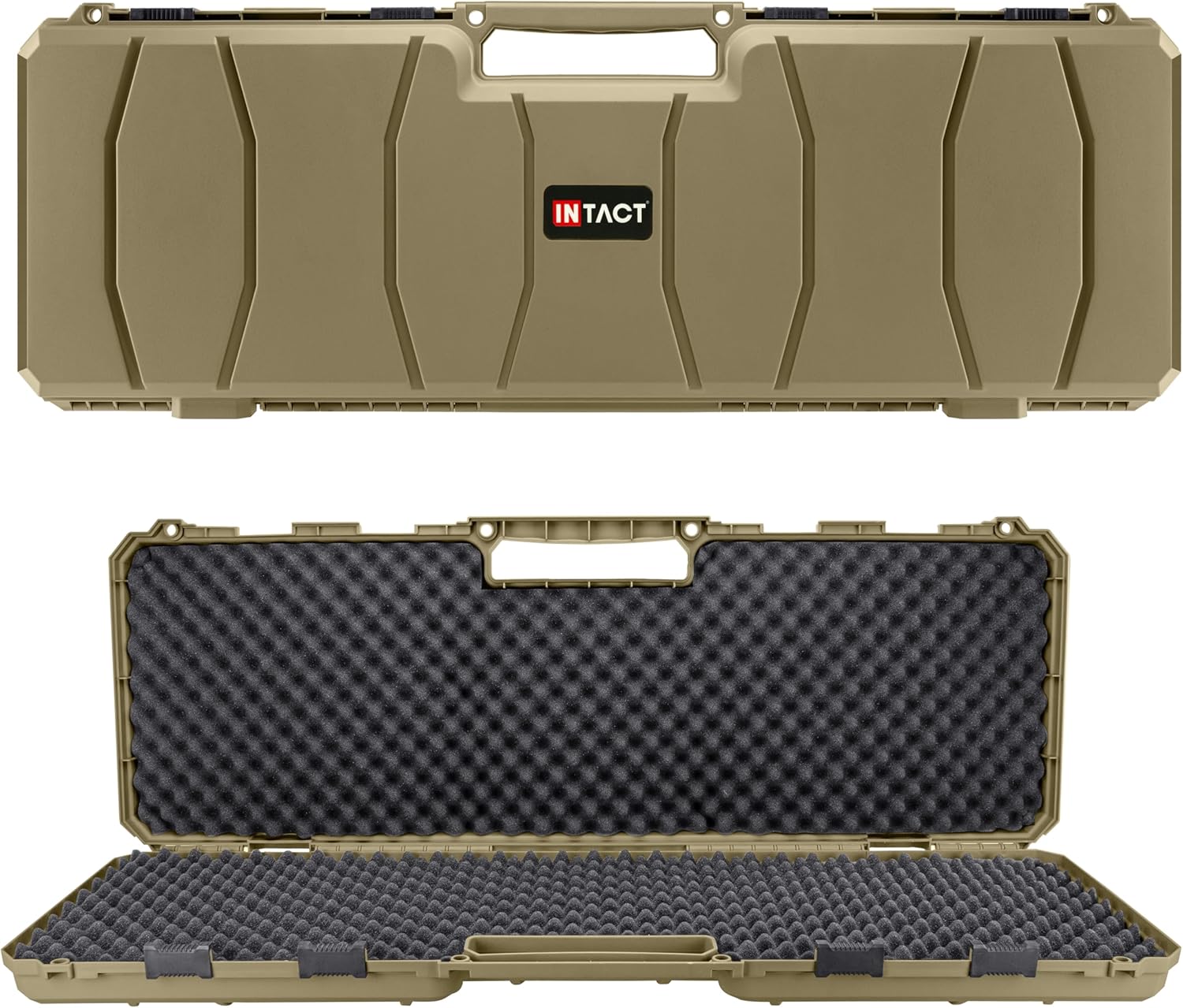 Eylar 39 Inch Intact Series Hard Shell Rifle Case, Lightweight and Durable Stacker Design with Foam
