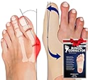 Bunion Corrector for Women Big Toe, Men Too – Ultra-Thin Separator Sock for Bunions. Correction & Pain Relief While You Walk. Splint That Fits in Dress Shoes, Sneakers & Boots. Small-Left