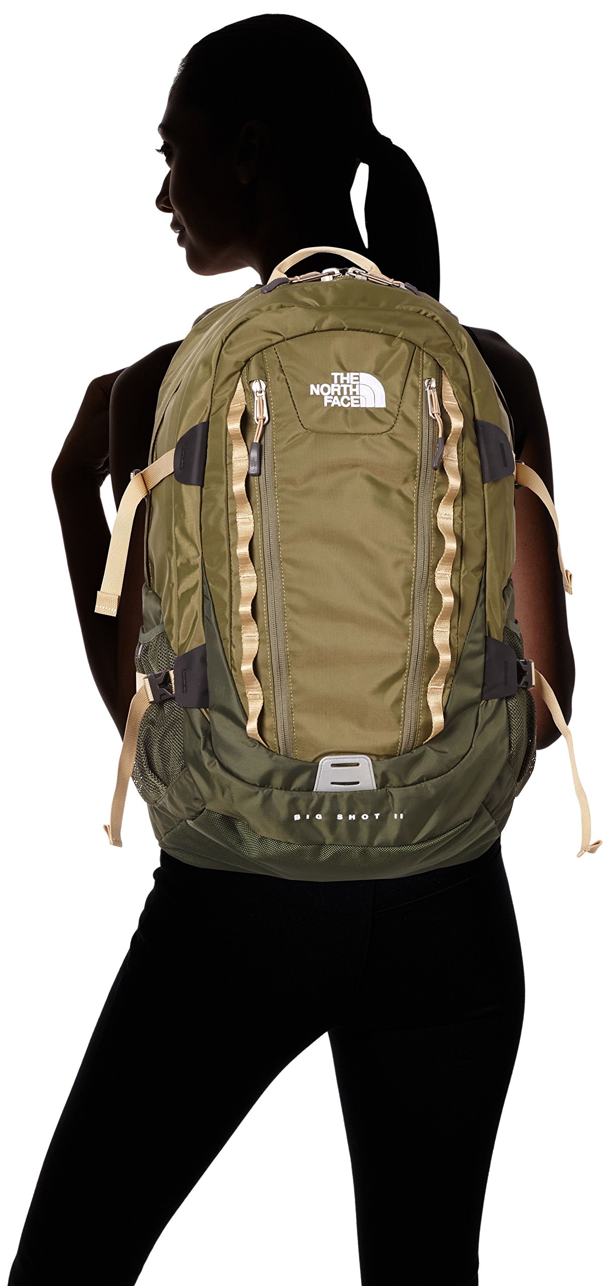 The North Face Big Shot II Backpack - Burnt Olive Green/Military