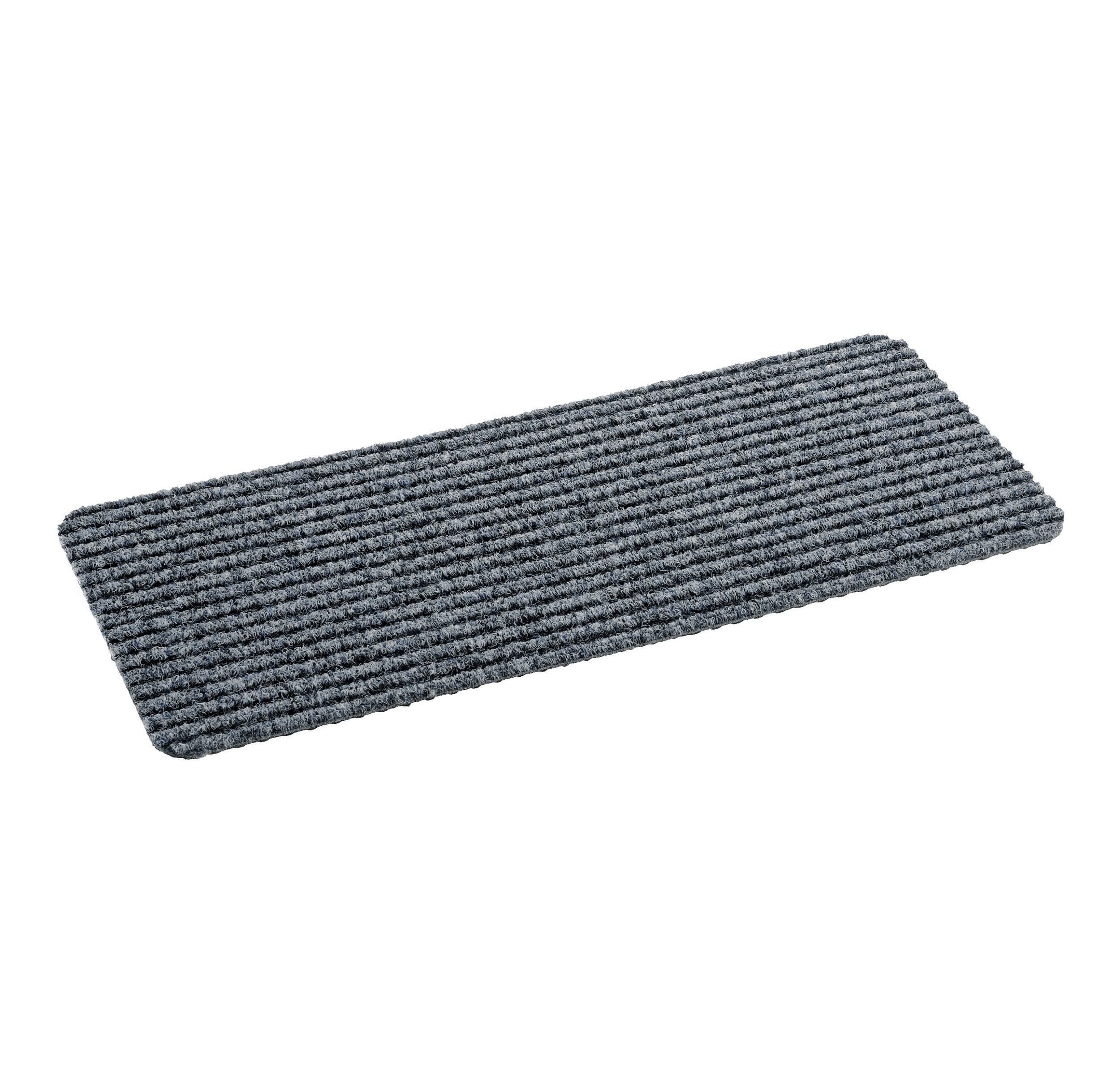 Astra Felpudo interior gris antideslizante, impermeable, resistente y antiestático, 25 x 60 cm, juego de 3 unidades
