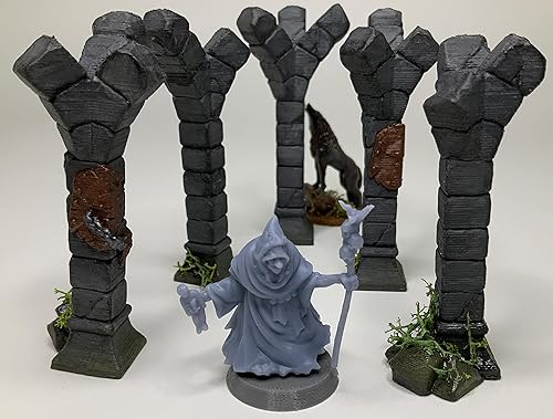 Miniatura 2 de HERO Creations - HAG - 128 - RPG - Calabozos y Dragones - DND - Pathfinder - Señor del Anillo - Figura miniatura (grissin pintar) (mediana (base de