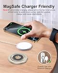 Portable Magnetic Phone Ring Stand, Dual-Side Phone Grip Holder for iPhone 17e, Samsung, Foldable Kickstand Soporte Magnético para Cellular Compatible with Car Mount, Desk Stand, MagSafe & Cases-Gold | Samsung Dual-Sided Foldable Stand Soporte Magnét