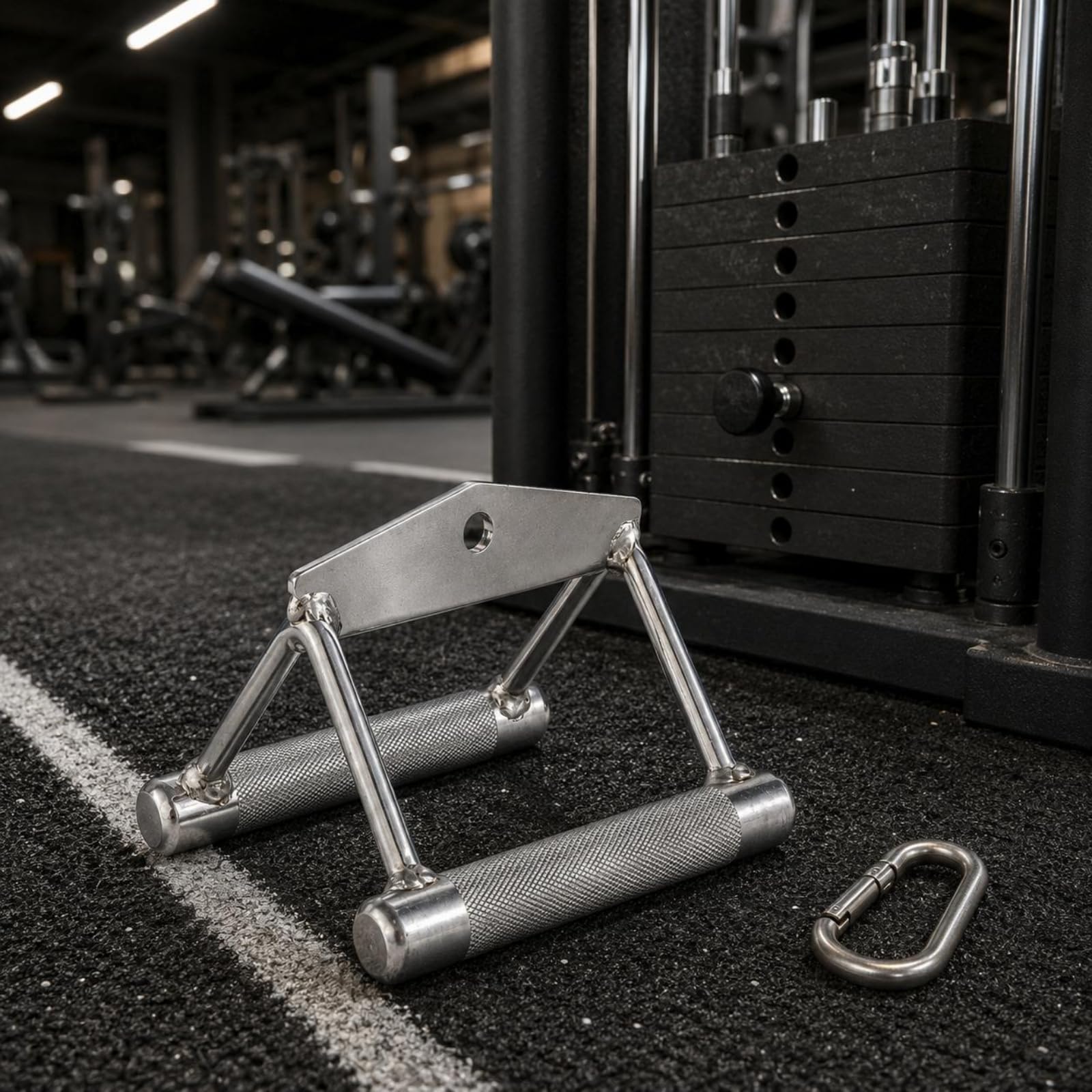 Maniglia Palestra Fitness Impugnatura , Maniglia A V Rivestita In Gomma Con Rotazione