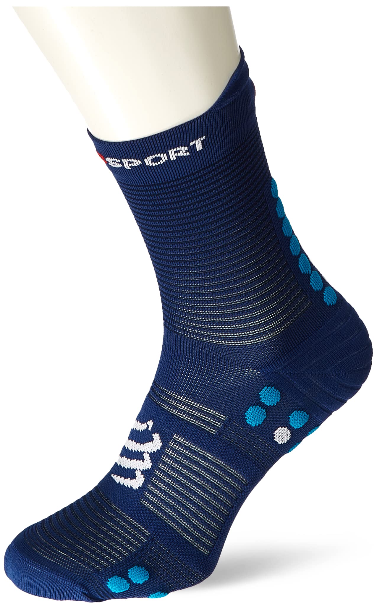Compressport Pro Racing V4.0 Run High Socks Blue