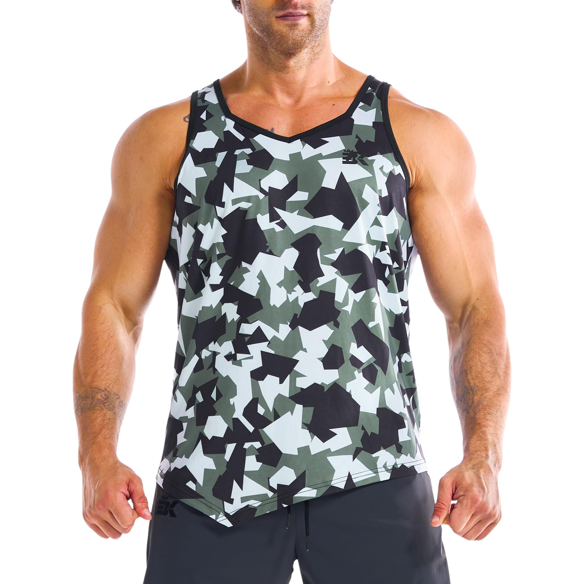 ZENWILL Lot de 3 débardeurs irréguliers légers pour homme à séchage rapide