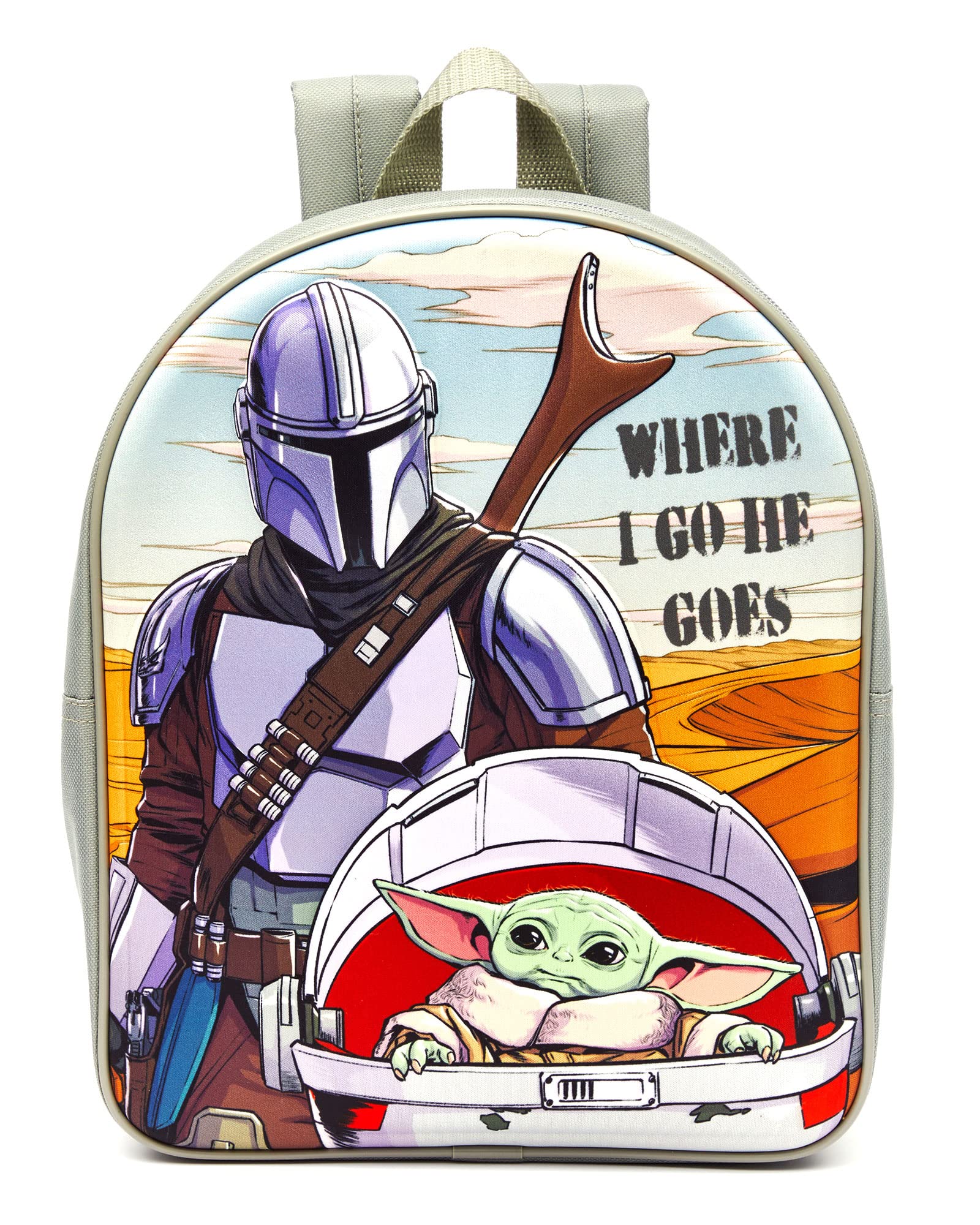 Star Wars The Mandalorian And Child Leicester Eva Backpack Grey
