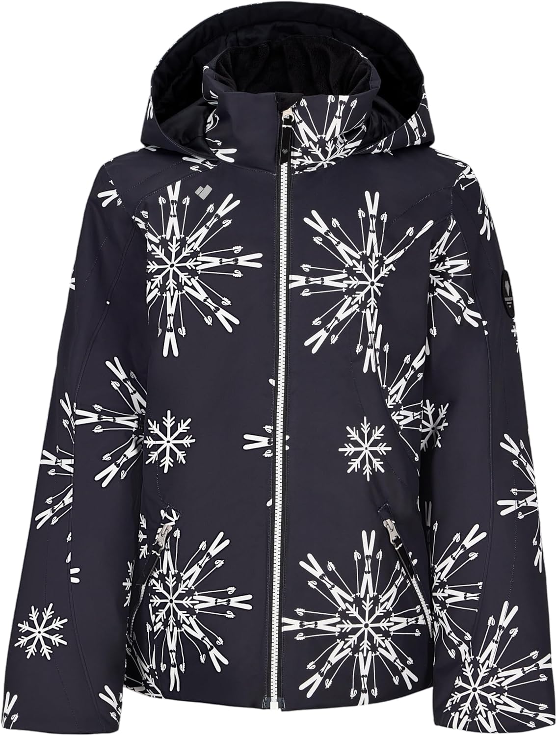 Obermeyer Girls Rylee Print Ski Jacket, Insulated and Waterproof with Extended Wear System - Image 5