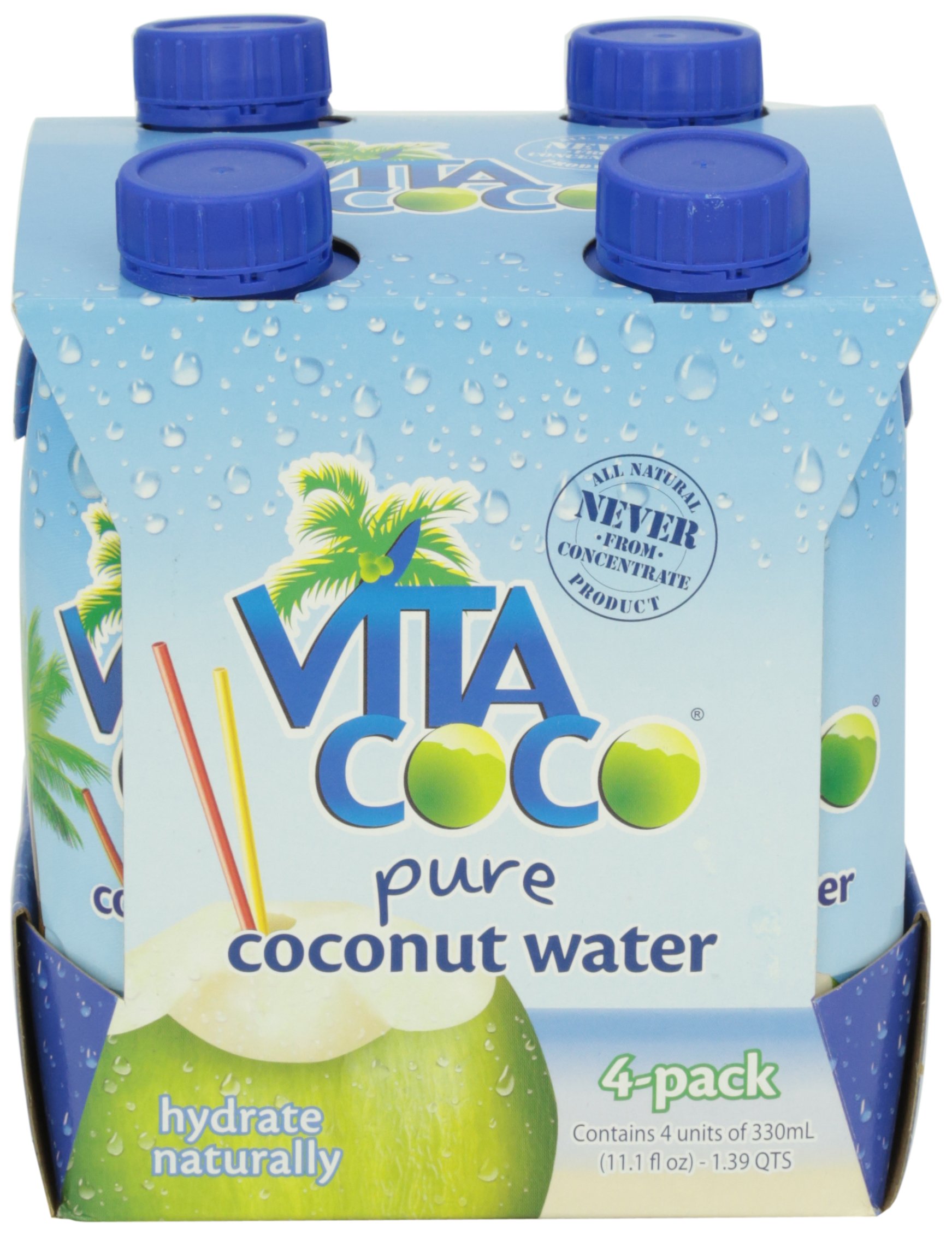 Vita CocoPure Coconut Water, 4 ct