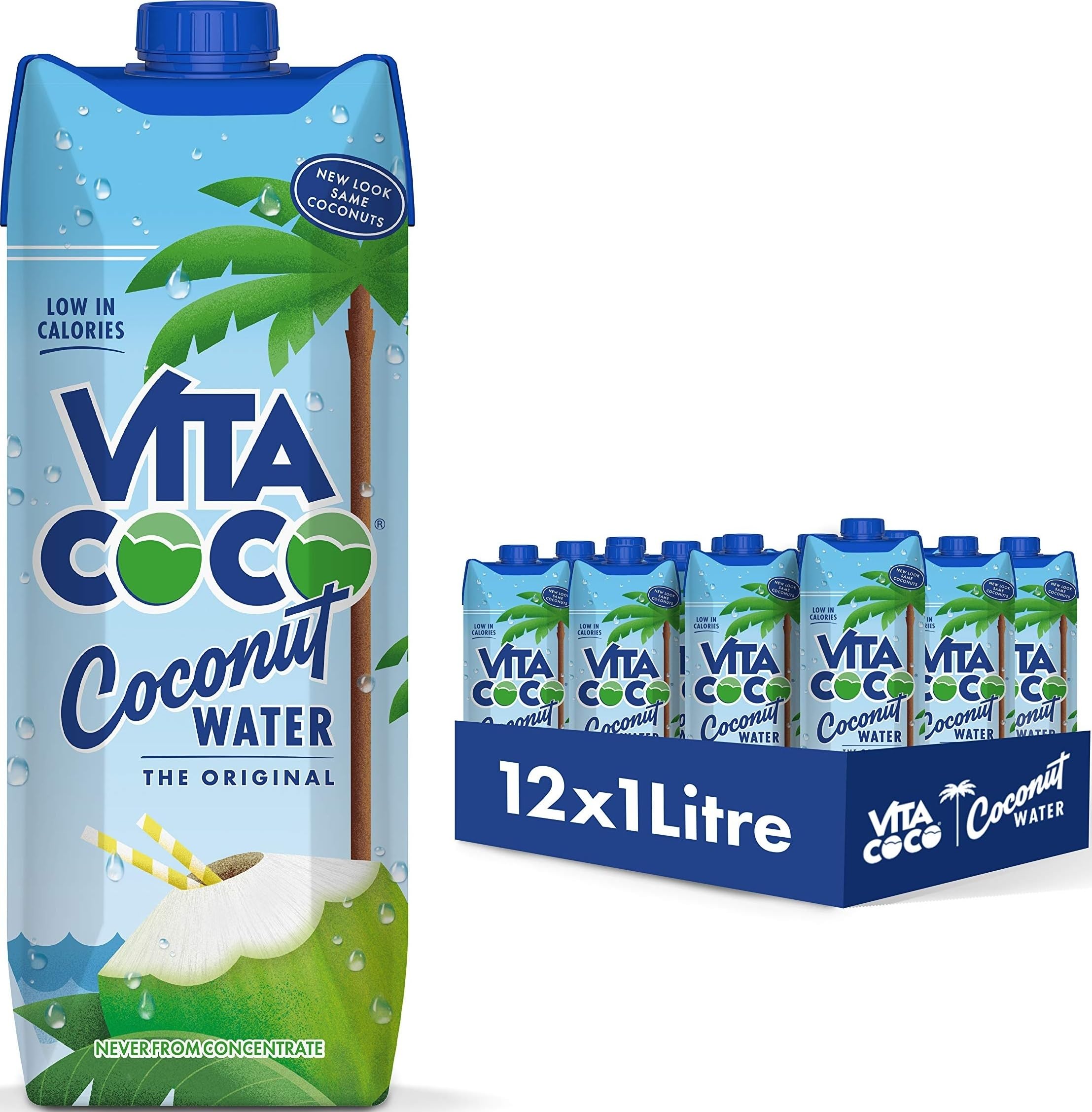 Vita Coco Original Coconut Water Multipack - 12x1 L - Vitamin C & Potassium
