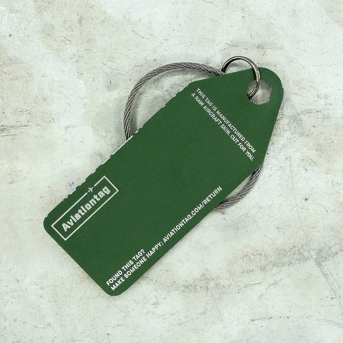 Oryginalne tagi, skórki samolotu od Aviationtag, Srebrny, 35 x 88 mm, Etykieta do bagażu
