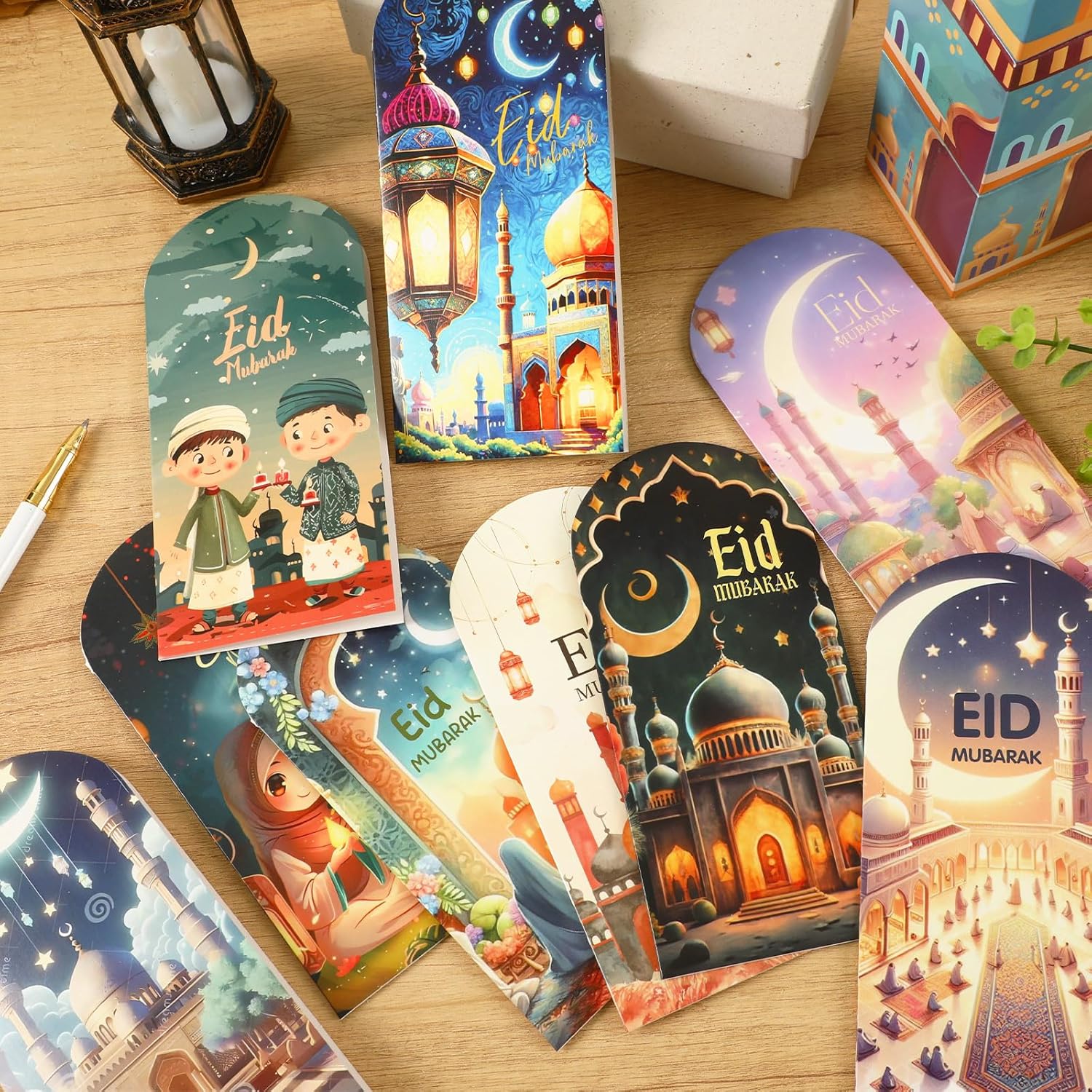 JULMELON 36 Pcs Eid Mubarak Money Envelopes Ramadan Mubarak Money Envelopes Muslim Eid Mubarak Gifts Ramadan Gifts Eid Money Wallets for Cash image 4 of 7 B0DT5VLY2D