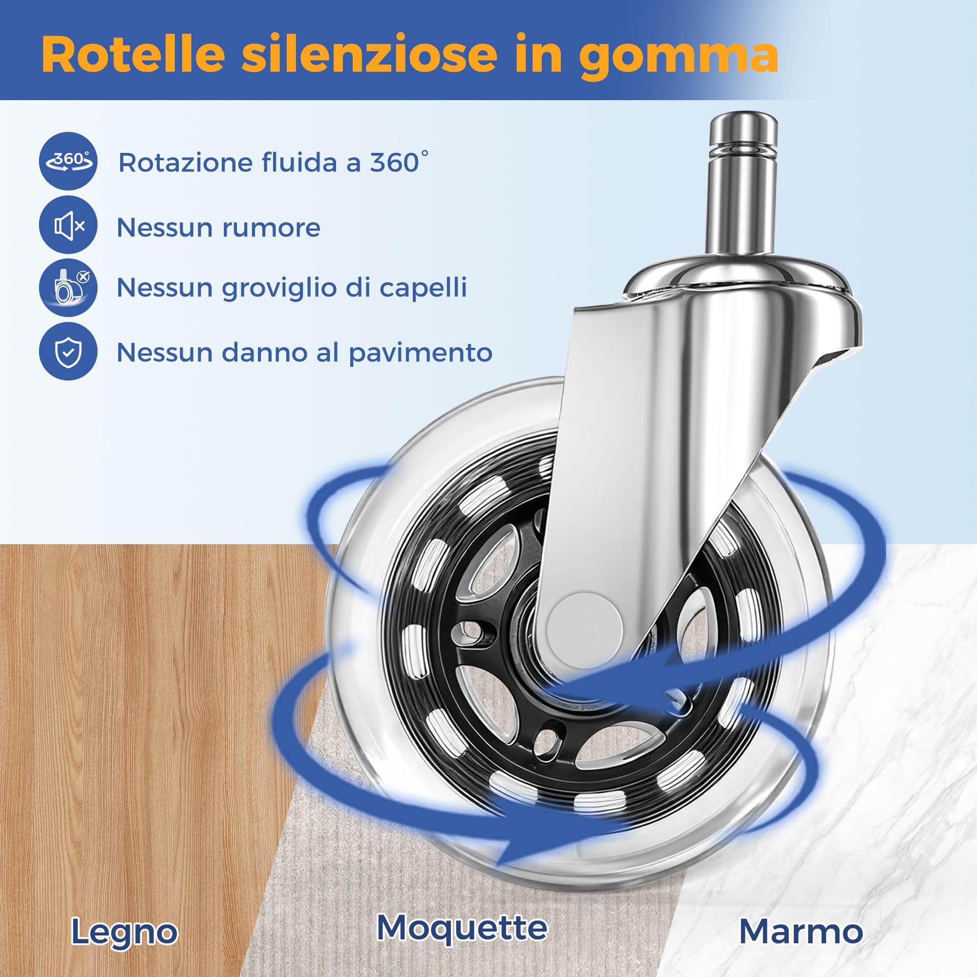 ANWBROAD Sgabello con Ruote Sgabello Regolabile in Altezza girevole a 360° | Sgabello da Lavoro con Portata fino a 205 kg per Spa Salone, Massaggi e Cliniche Nero WSC001B