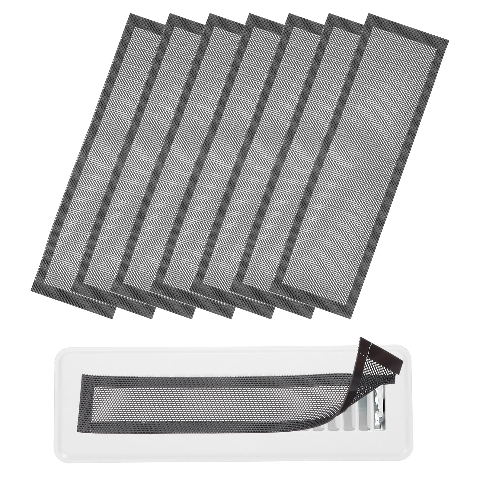 YOKIVE 8 Pcs Magnetic Floor Vent Covers, Floor Register Cover PVC Mesh Air Vent Screen Filters, Great for Home Floor Wall