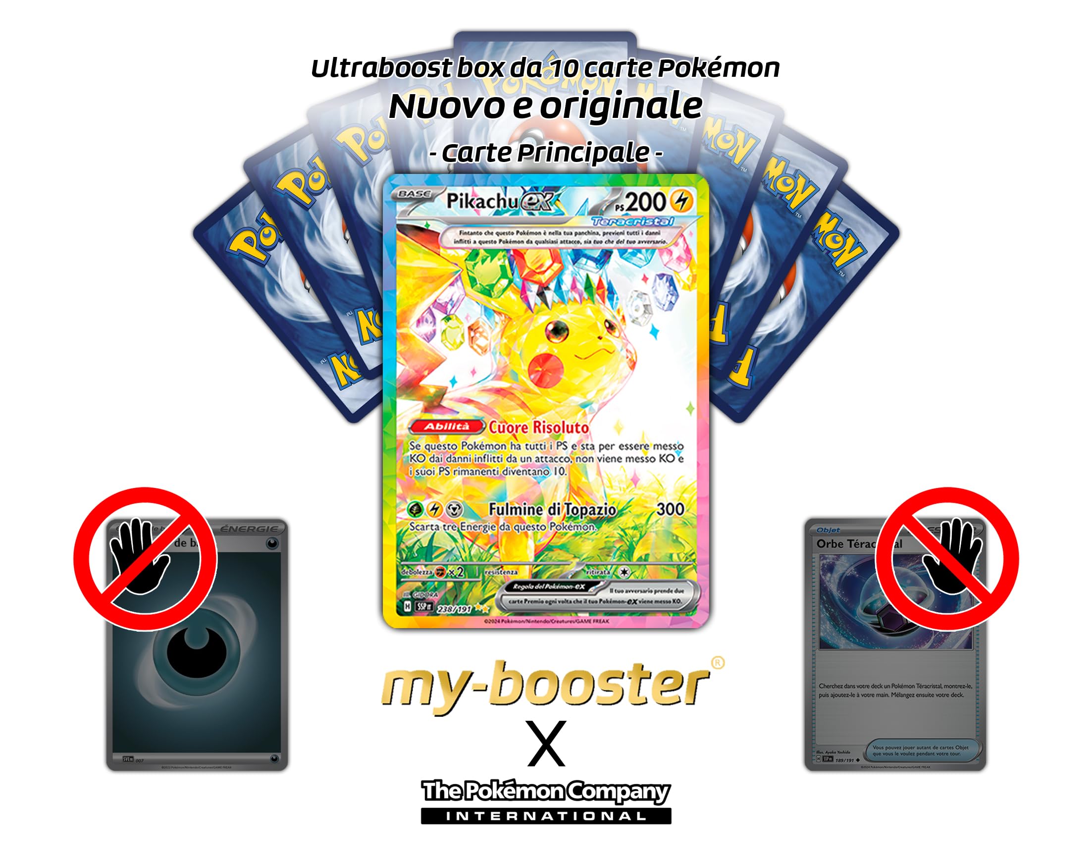 Pikachu ex 238/191 Tera Alternative Shiny Pokémon Gallery - my-booster X  Scarlatto e Violetto 8