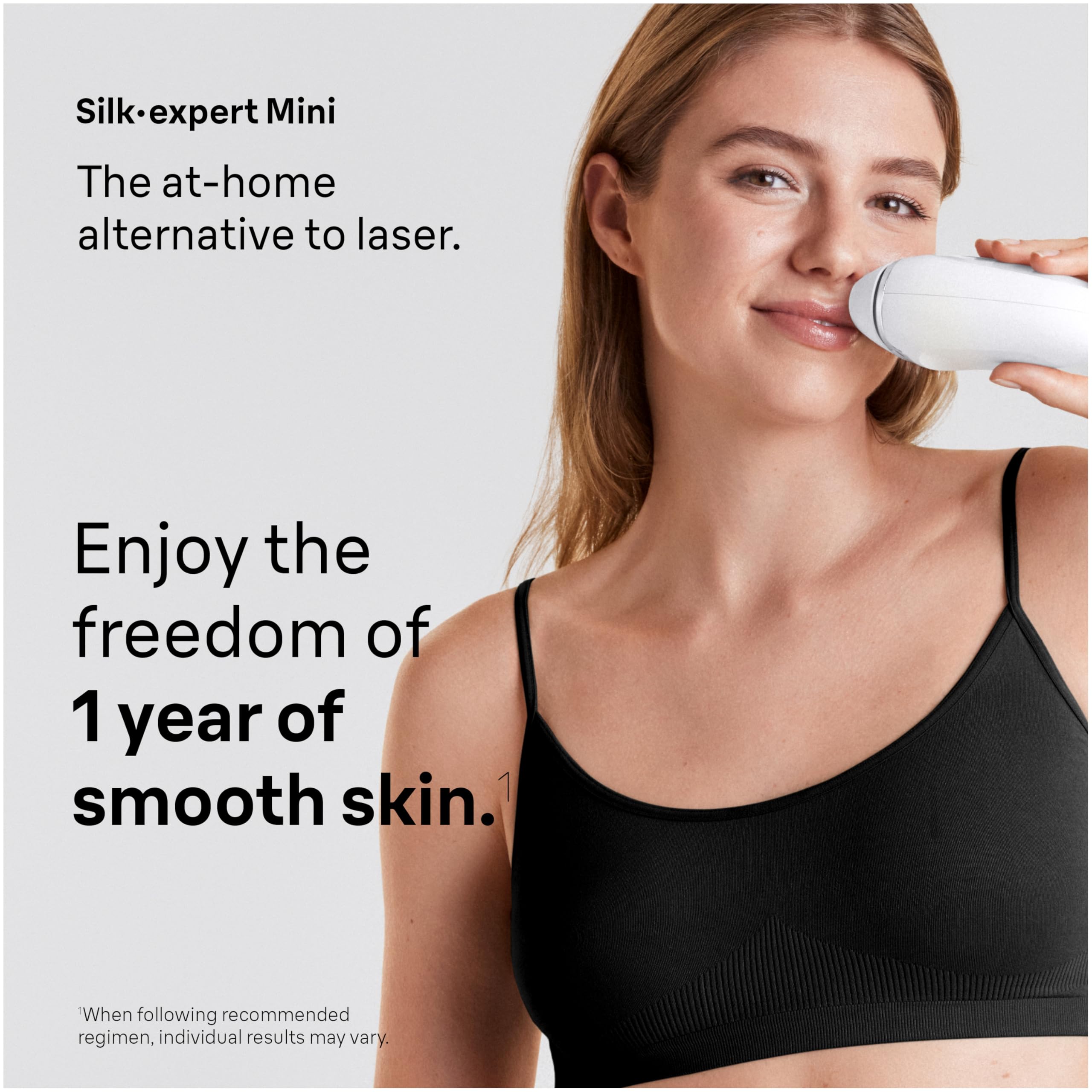 Braun IPL Mini, Silk·Expert Mini, IPL Hair Removal for Women and Men, Permanent Laser Hair Reduction At-Home, IPL1115