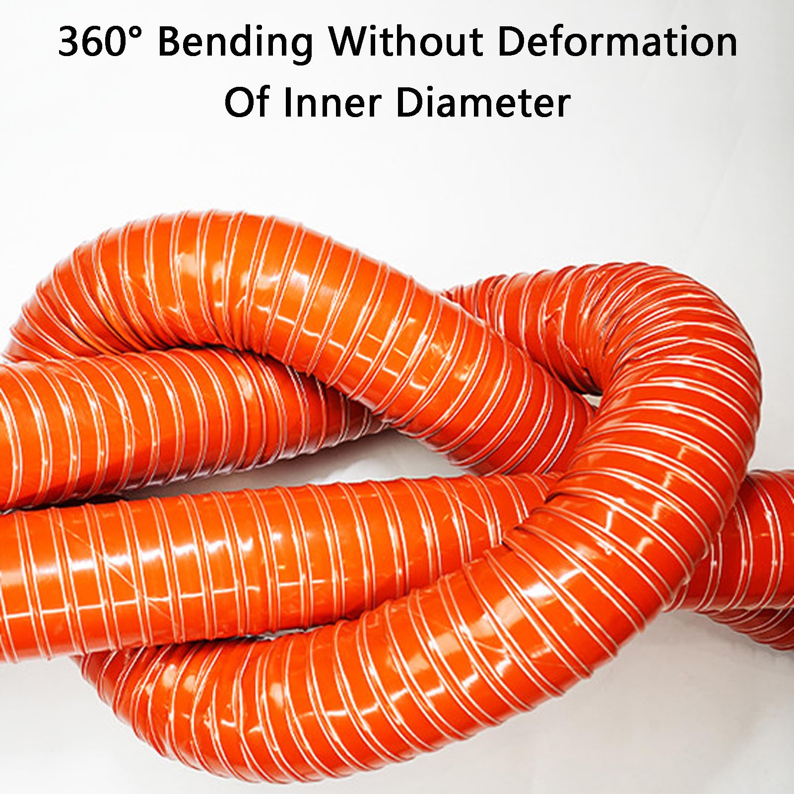 Tubo Flessibile in Silicone,Tubo Flessi Resistente al Calores,Condotto d'Aria in Silicone,Condotto di Ventilazione,Tubo Flessibile in Silicone Resistente alle Alte Temperature