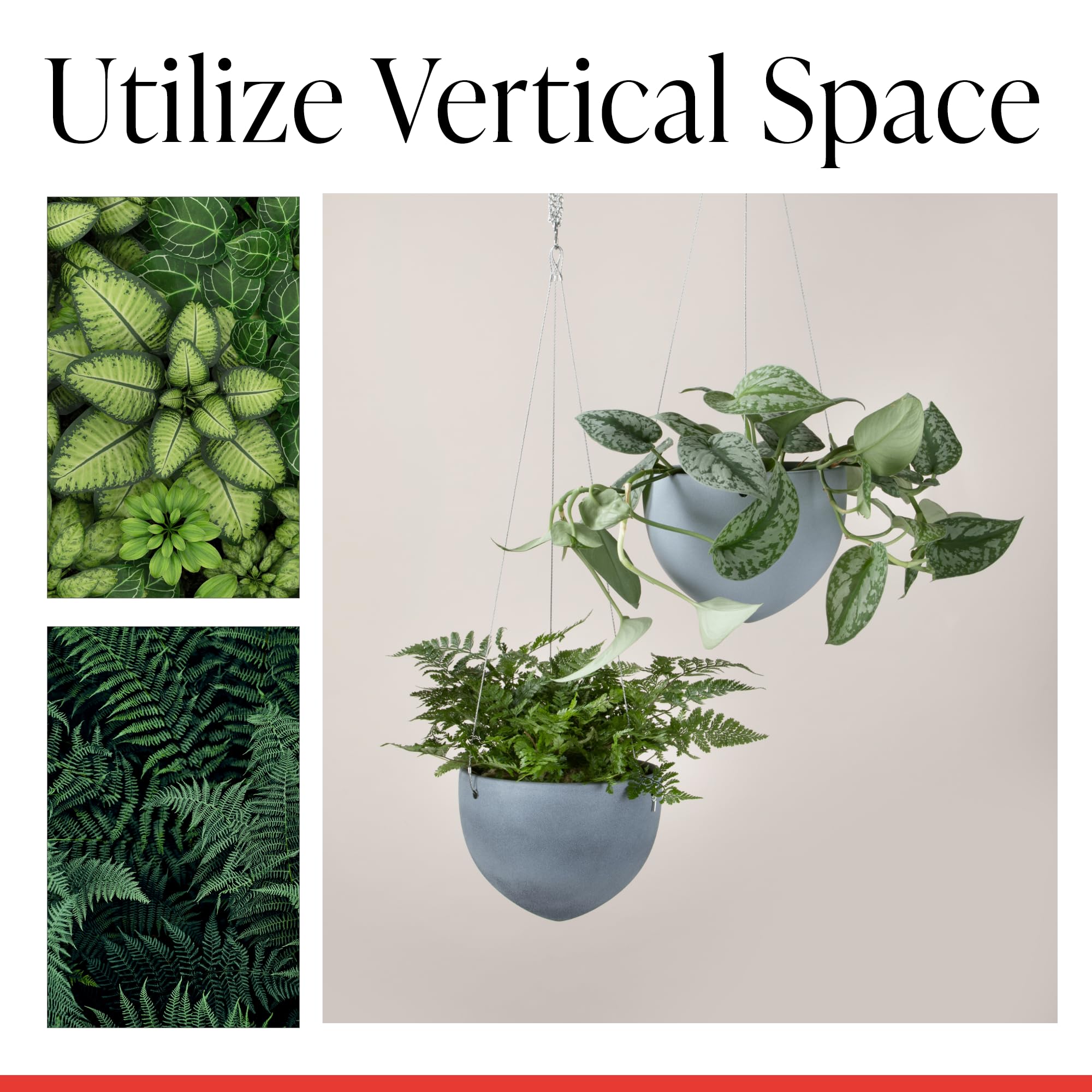 Scheurich Hanging Pot, Pot De Fleurs En Céramique, Couleur : Dark Stone, 18 Cm De Diamètre, 14,8 Cm De Haut, 4,795 L Vol. | Leroy Merlin