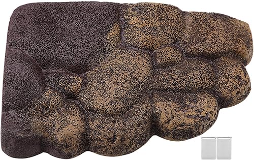 HEEPDD Plataforma de tortuga, tortuga flotante de simulación de tortuga flotante de corteza de resina, rocas de hábitat con imán para decoración de