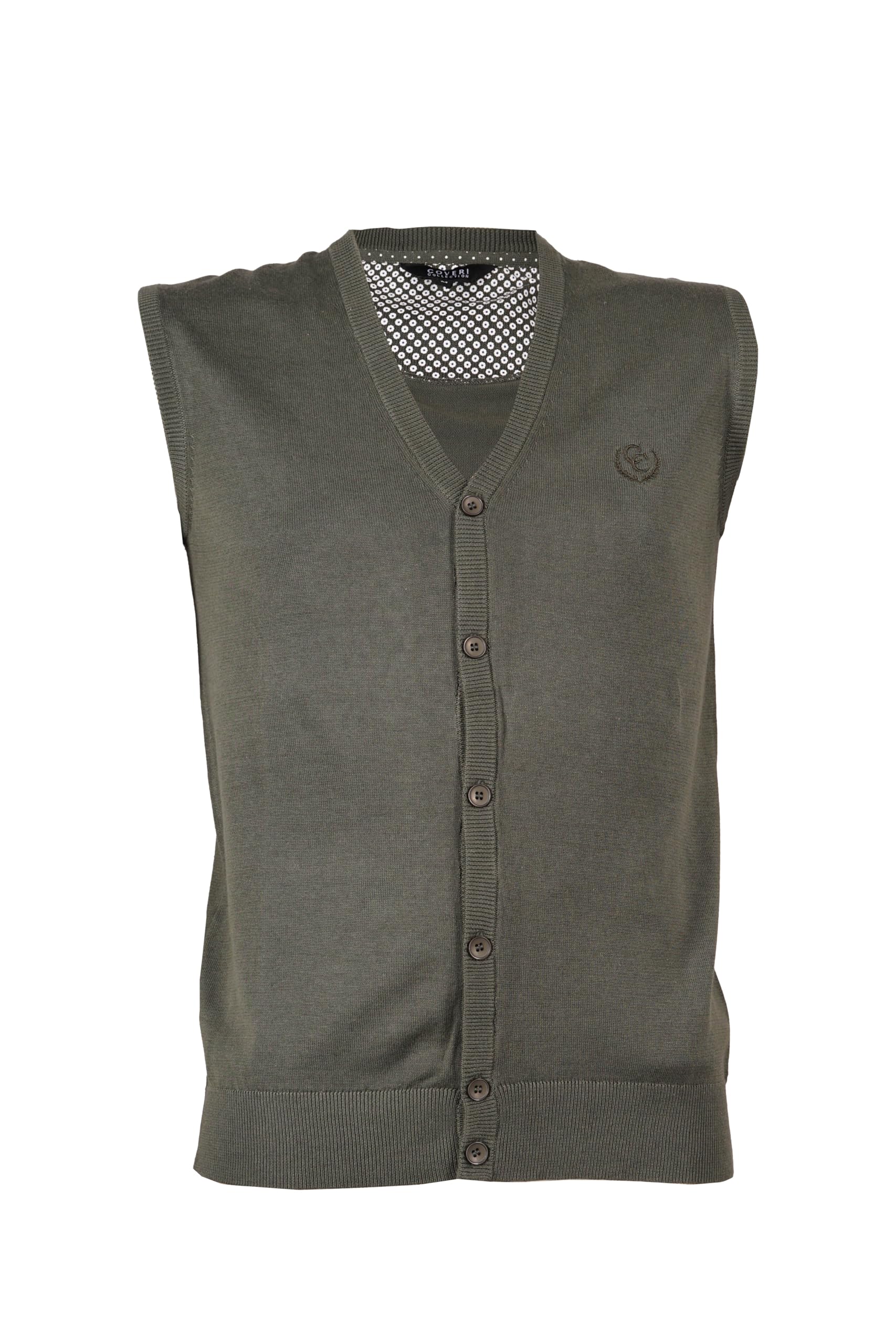 Coveri Gilet in puro cotone uomo con bottoni