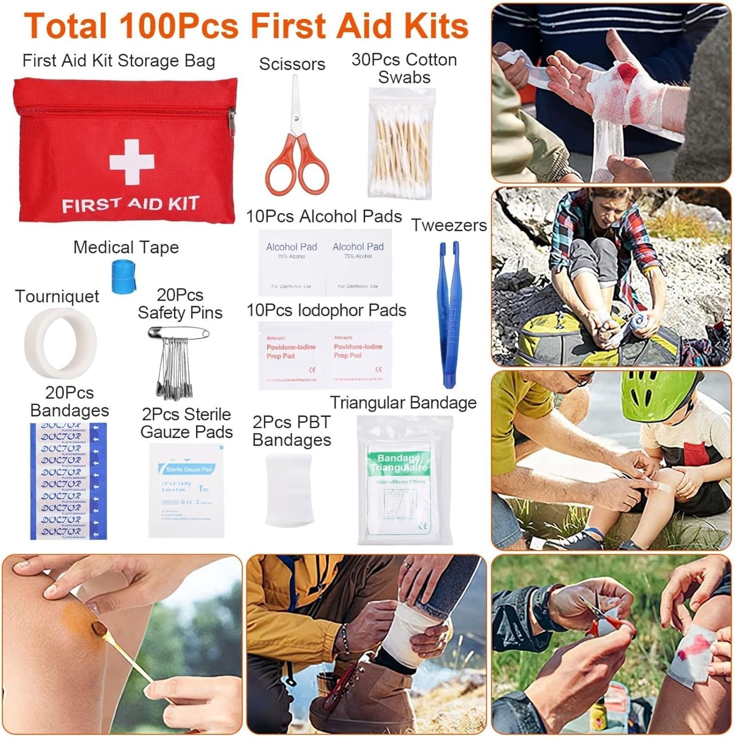 125 in 1 Survival kit, Men's Gift, Professional Survival Equipment, Tools, First aid Supplies, SOS Emergency Tactical Hiking, Hunting, Disaster, Camping Adventure