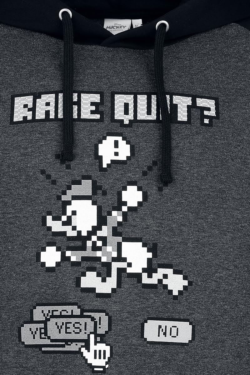 Micky Maus Donald Duck - Rage Quit Männer Kapuzenpullover anthrazit/schwarz
